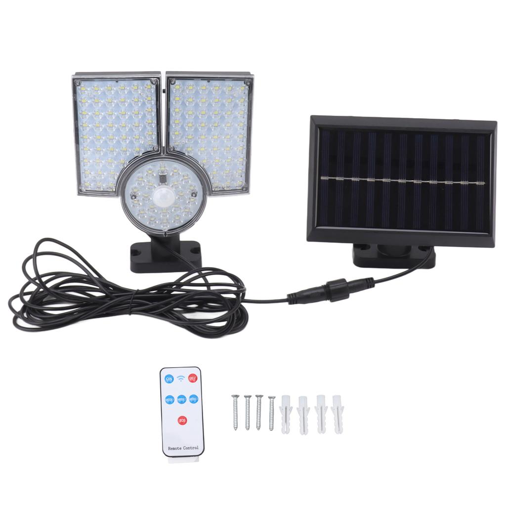 Split Solar Outdoor Lights Flexible IP65 Weatherproof Motion Sensor LED Solar Wall Light with