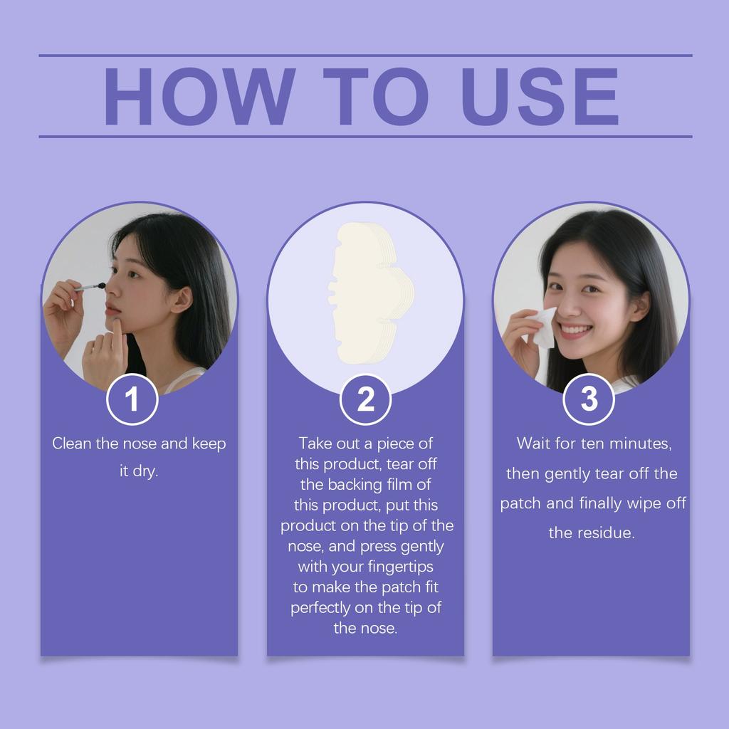 Nasal Pore Patch, Pore Cleaning Nasal Patch, Exfoliation And Blackhead Removal Care Nasal Patch