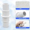 4PCS Hose Adapter Pool Cleaner Adapter Pool Hose Conversion Kit Swimming Pool Hose Converters Plastic Hose Fittings