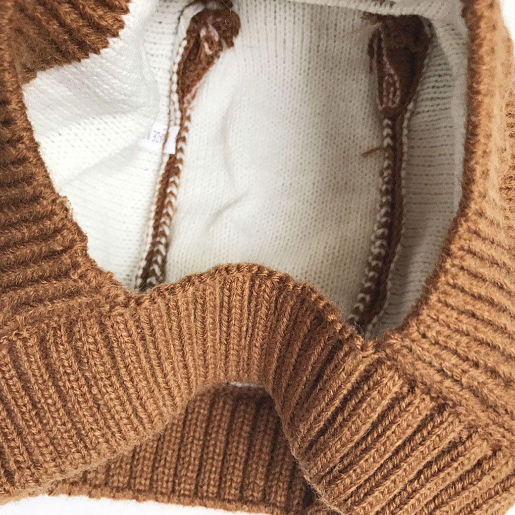 Kids Children Deer Shape Knit Hat Cap Boy Girl Warm Ear Protect Beanie Bonnet