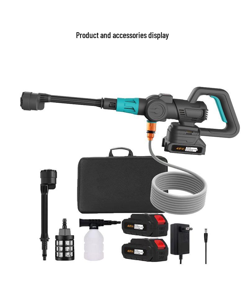 Rechargeable High-Pressure Brushless Electric Car Wash Gun