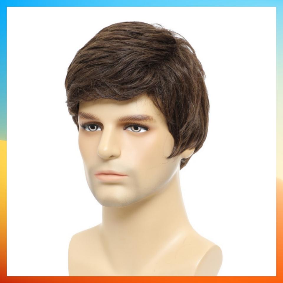 2025 European Fashion Short Straight Wig For Men HW830