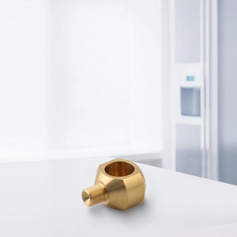 High Temperature Resistant 1/8Inch BSPP Fitting with Rubber Seal Brass Pipe Connector for Industrial and Home Use