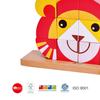 Classic World Lion Uniblocks 3D Stacking Stacking Threading Wooden Building Half Boys and 18 2 Years Baby Baby Shower Kindergarten Entrance Birthday