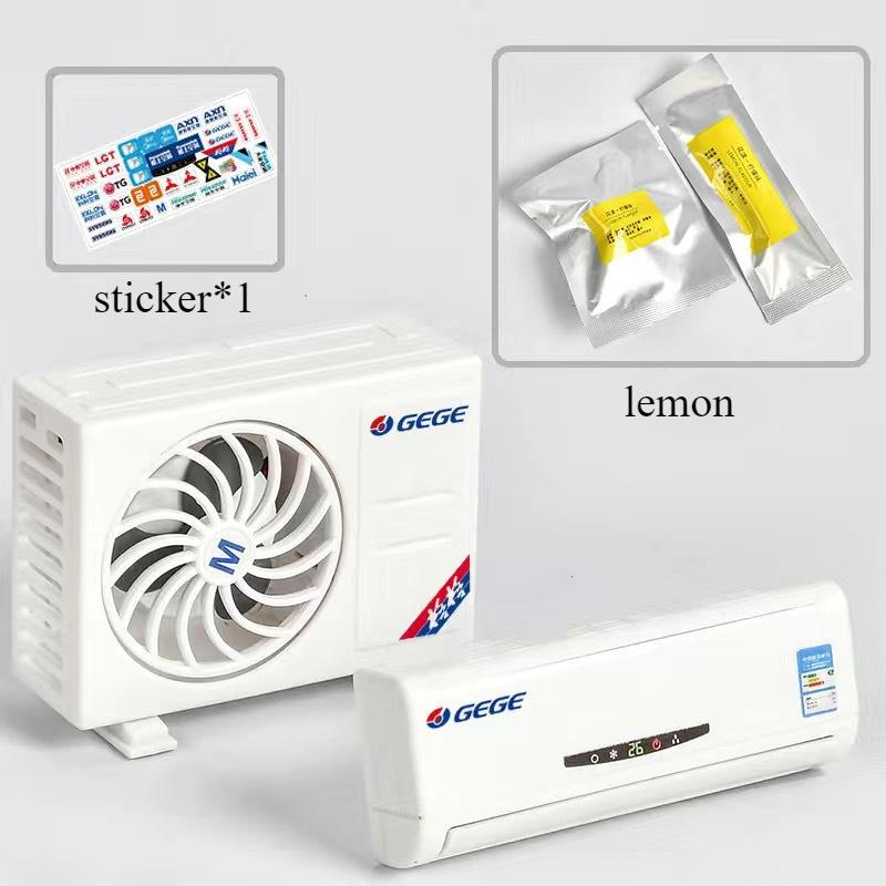 Solar Powered Car Air Freshener Creative Air Conditioner Shape Auto Vent Perfume Long Lasting Lemon & Lavender Scent лимон