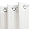 Voilage "Noa" motif rayures plissées tamisant 140 x 240 cm Atmosphera - Blanc -