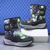 Jungen Winter 2025 High-Top Schneestiefel mit dickem Plüschfutter - Outdoor Baumwollstiefel für Kinder