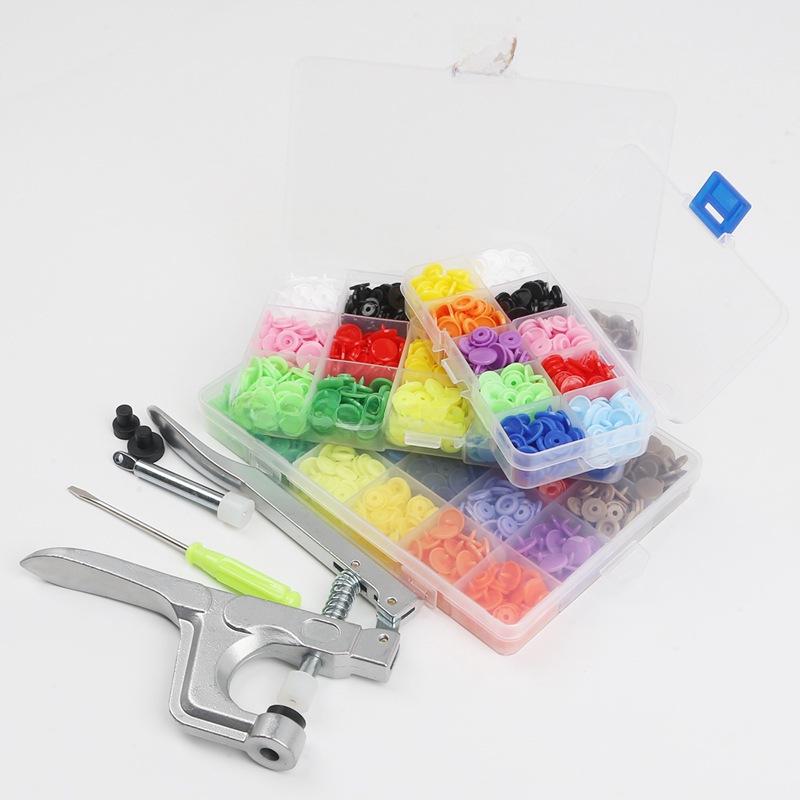 25-Color Resin Snap Button Set for Children's DIY Projects with Installation Tool