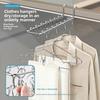 10/16 Clips Sock Drying Rack Wall-Mounted Stainless Steel Underwear Drying Rack Durable with Detachable Clips
