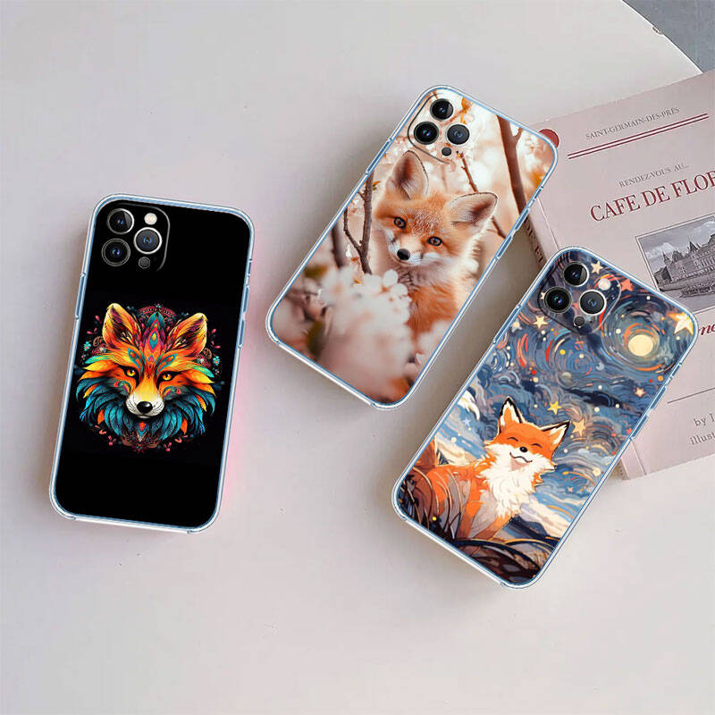 RT8 fox funny cute Case for Motorola E7 G6 G7 G8 G9 Plus Power Play G10 G20 G04 E30 E40 E22 E20 E13 E15 G22 G23 G05 G75 G35 G55