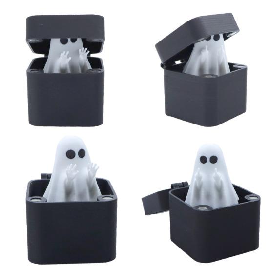 Ghost In Box Prank Gift Pop-Up Middle Finger Ghost 3D