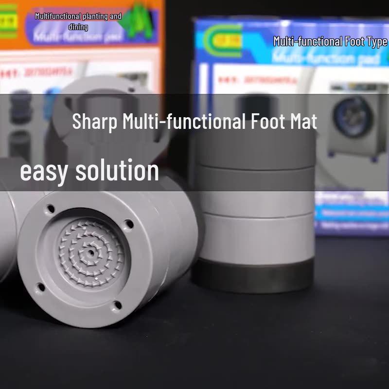 Universal Anti-Slip Shock Absorber Waterproof Rubber Foot Pad for Washing Machines & Refrigerators