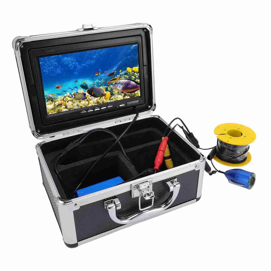 Underwater Fishing Camera 5MP 1080P 195 Degree Wide Angle Lens 7 Inch HD Screen Fish Finder Camera with 20m Cable
