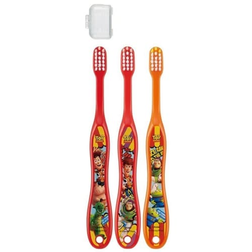 Skater Toothbrush, for Preschoolers (Ages 3-5), Medium Bristles, Set of 3, Toy Story 15 Disney TB5T