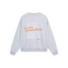 Li Ning Skateboard Series Letter Print Loose Pullover Sweatshirt Unisex sweatshirt Flower-Gray AWDT155-3