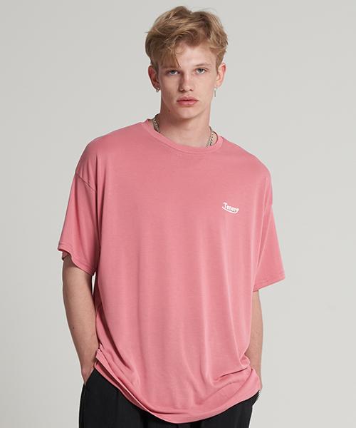 Tener Modal Round Short Sleeve Tee Pink F