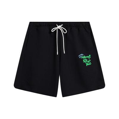 Li Ning Sports Lifestyle Series League Of Legends Pool Party Kollaboration Buchstabenprint Locker Gerade Lässige Shorts Herrenshorts Schwarz AKST831-2