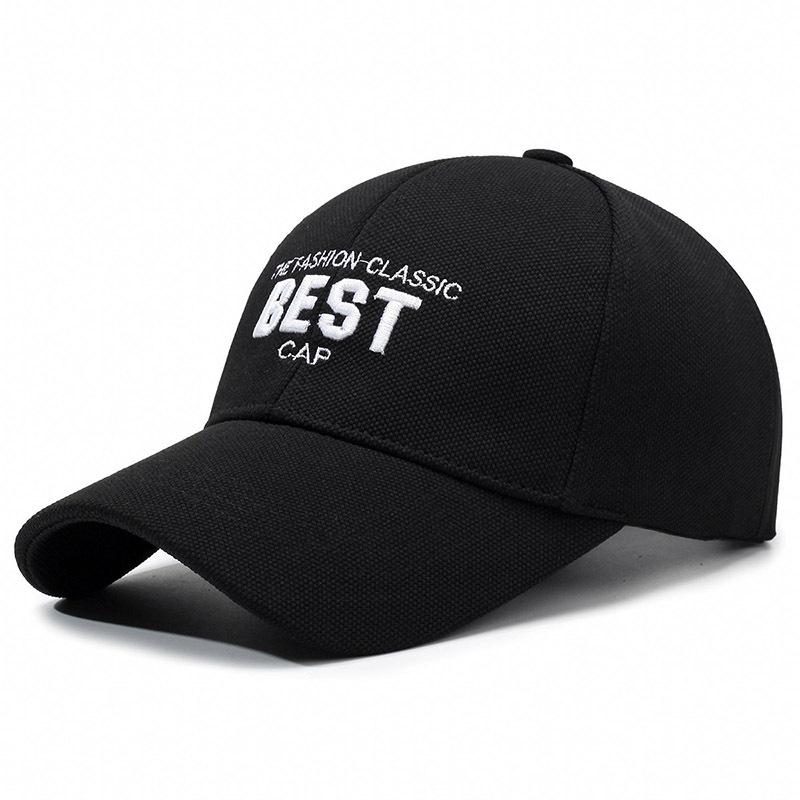 Fashion letter embroidery cap curved brim spring and autumn visor sports hat men's and women's outdoor sun protection baseball cap