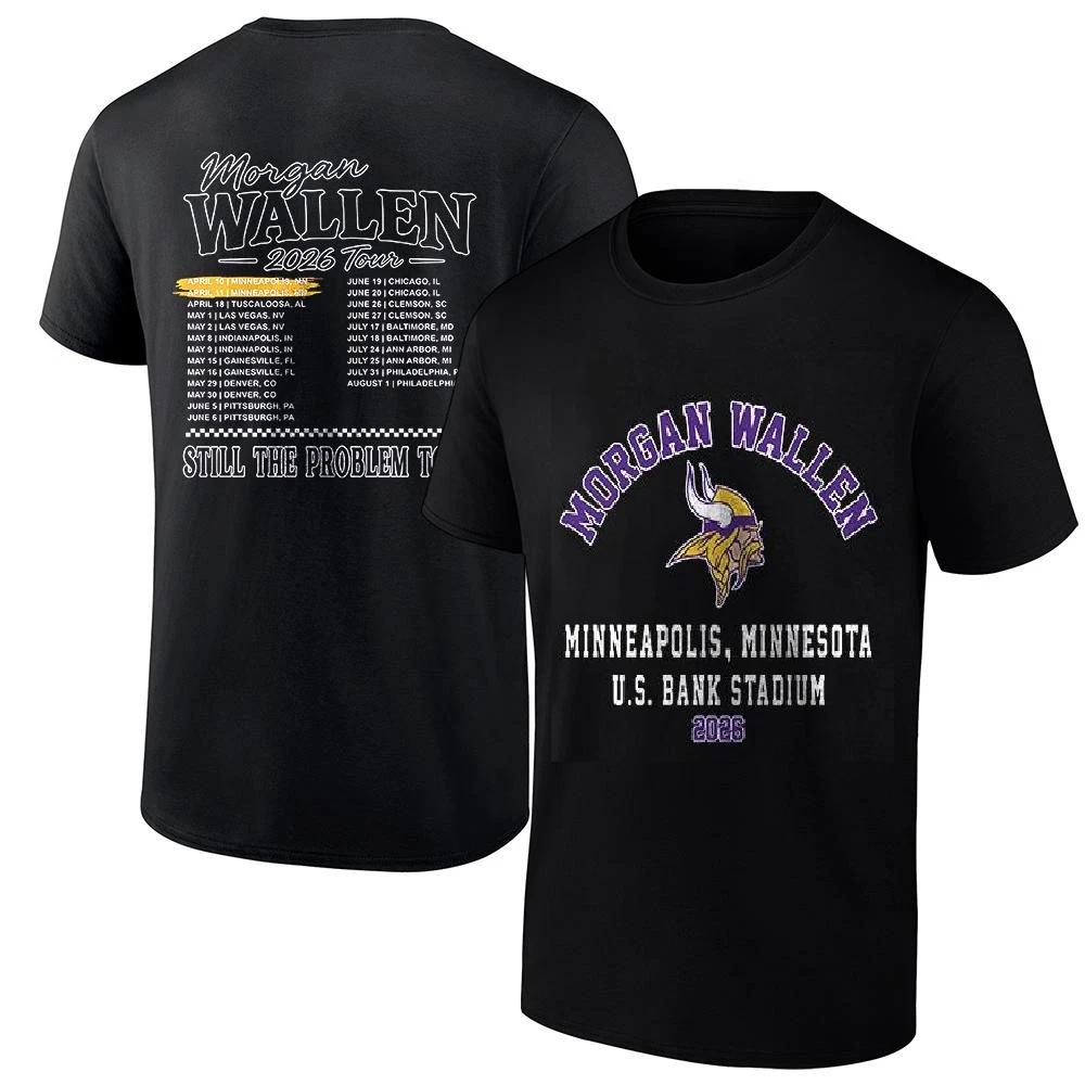 

MN Vikings 2026 X Morgan Wallen Still The Problem T-Shirt Unisex XL