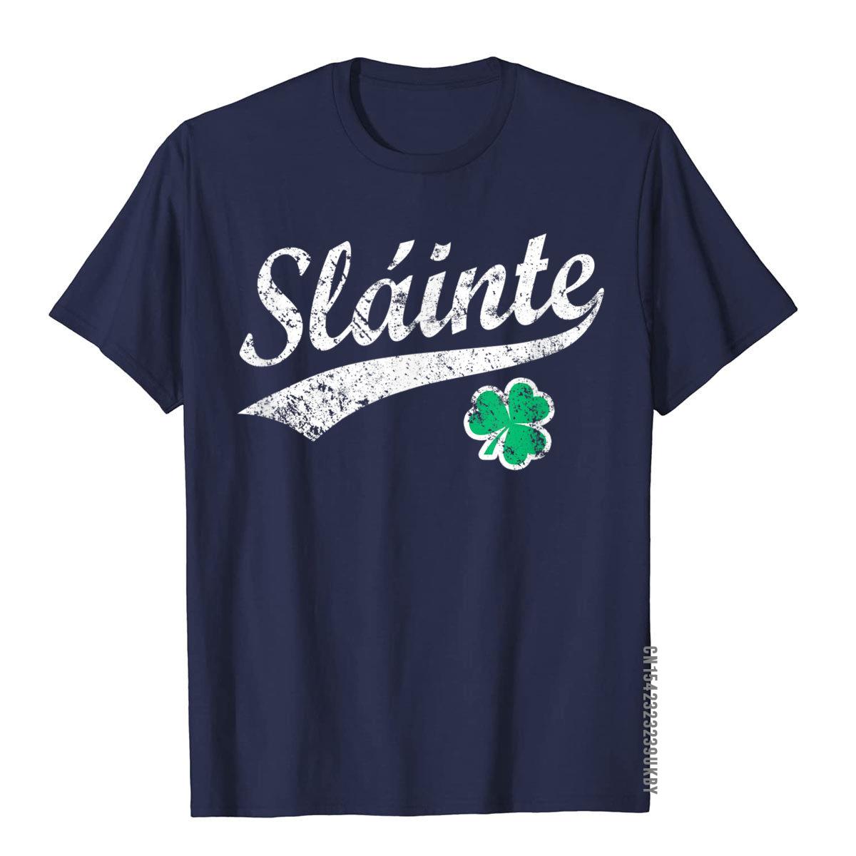 Винтажная команда Slainte Irish St. Футболка на День Святого Патрика Хлопковый топ Футболки для мужчин Фитнес-топы Рубашка Последний японский стиль S
