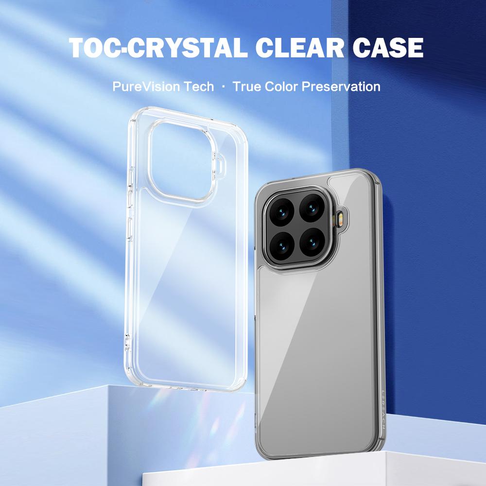 Xiaomi 17T / 17T Pro Hülle LeReach TOC Transparentes TPU + PC Harte Rückseite