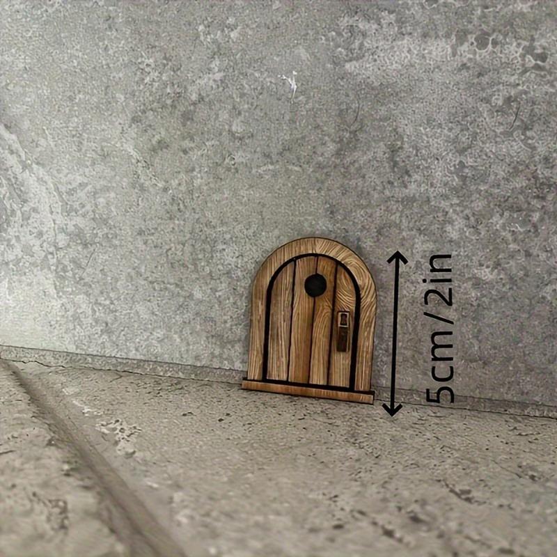 Decorazione Retro in Legno per Porta del Topo 1 3 5 Pezzi Stile Fantasy Miniatura Con Adesivo Per Area Giochi Interna Bambini