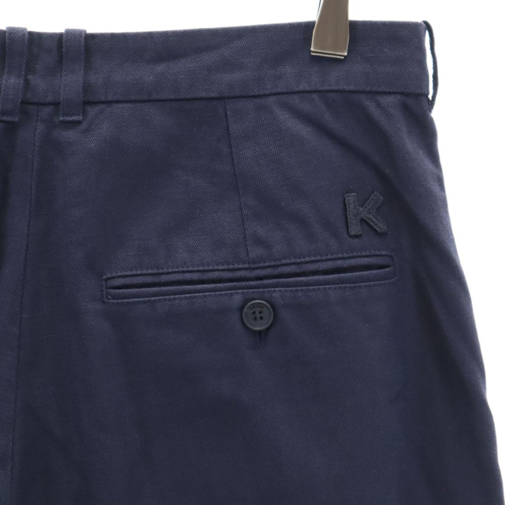 KENZO Herringbone work Wide pants 40 Navy Men's Used