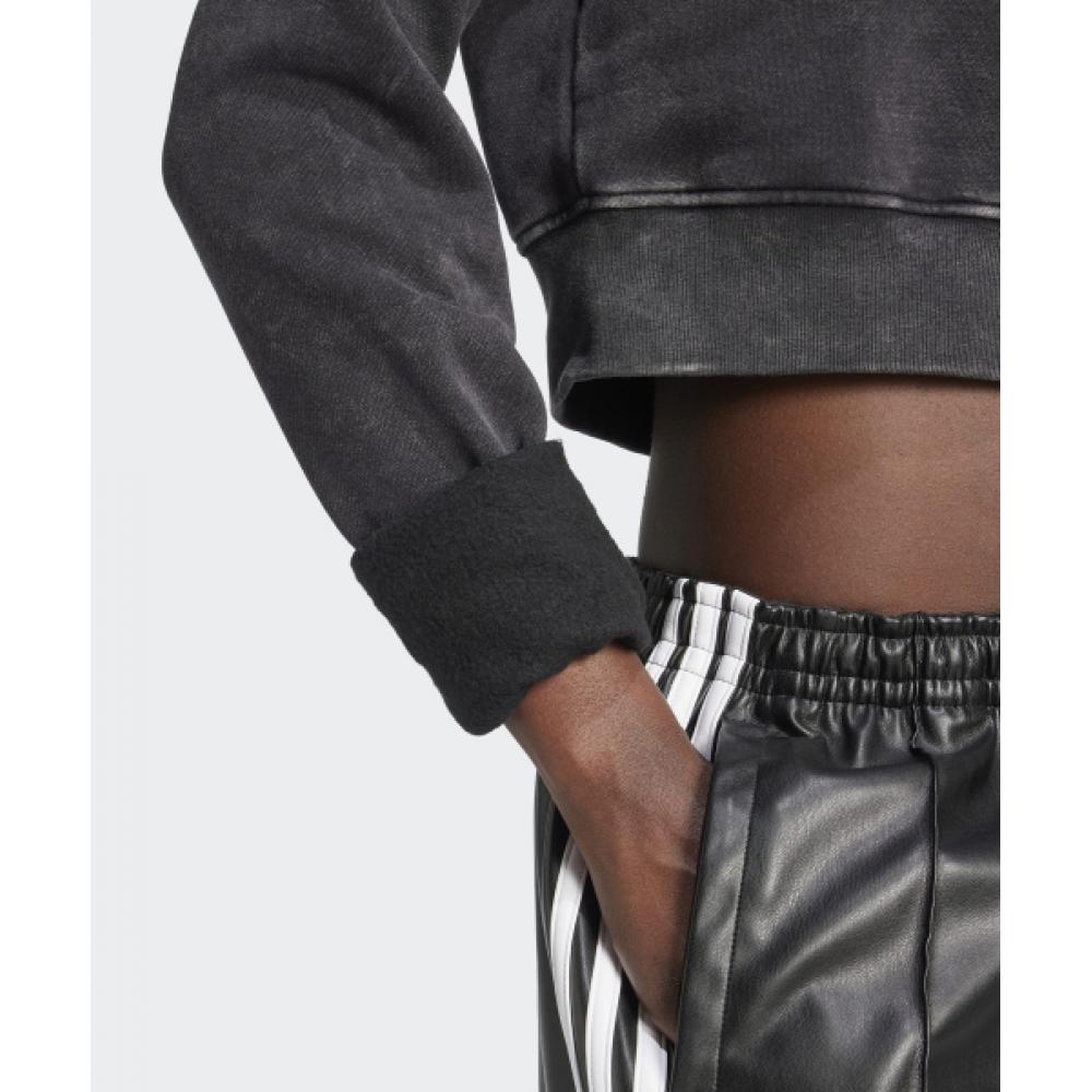 Adidas Washed Cropped Sweatshirt   Black Iw5559