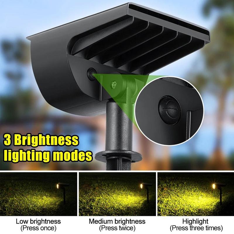 Solar Spot Light IP65 Solar Outdoor Lights 48 LEDS RGB Waterproof Garden Light 2-in-1 Solar Spotlight For Yard lawn