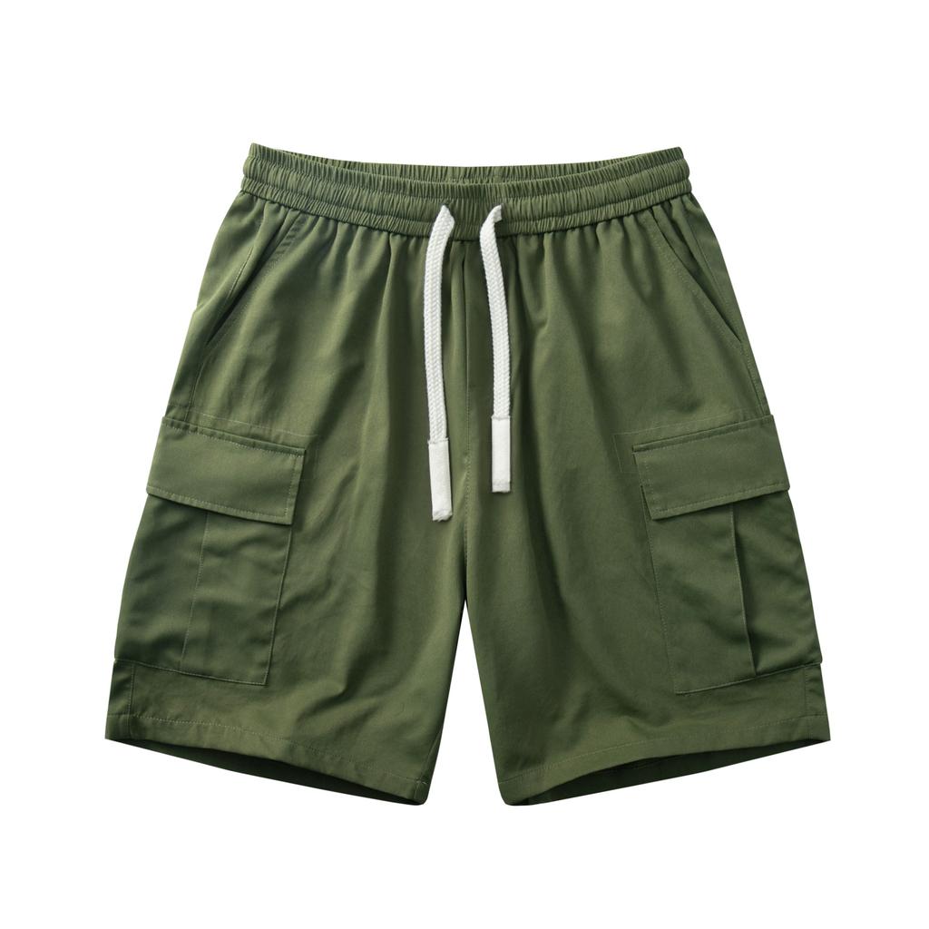 Work Shorts for Men In Summer, Loose, Casual, and Sporty. Thin Cut Pants with Multiple Pockets for Outerwear