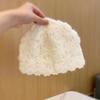 Handwoven Crochet Pullover Hat Retro Basin Hat Sweet Knitted Beanie Cap  Women