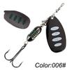 18g Rotating Spinner Lure Bass Pike Fishing Sea Freshwater Artificial Bait With Treble Hook