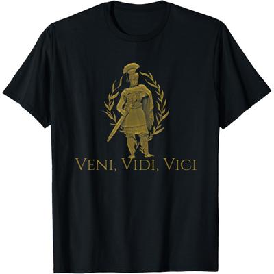 Veni Vidi Vici - Julius Caesar Latin Quote - Ancient Rome T-Shirt