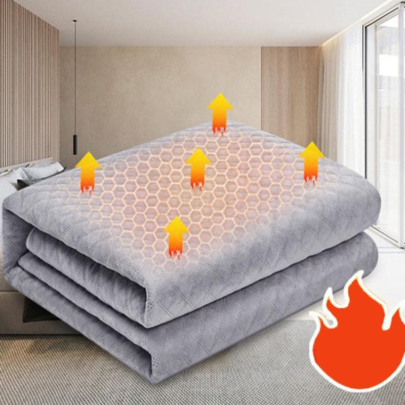

24V Low Voltage Graphene Infrared Heating Blanket 150 X 80cm,Electric Heated Blanket,EU Plug Grey