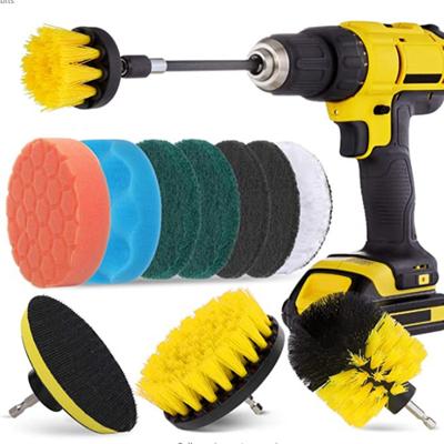 12Ensemble de Brosse de Perceuse Électrique Brosse de Nettoyage de Voiture4Éponge à Récurer-Pouce Ensemble de Têtes de Brosse pour Perceuse Électrique Ensemble de Nettoyage
