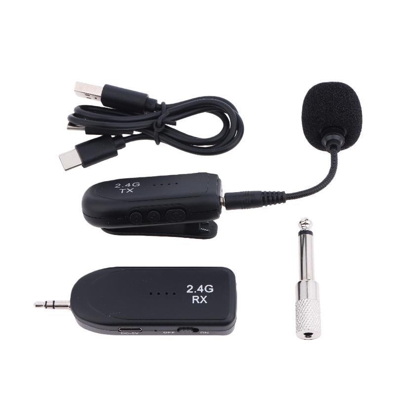 1 Set Hd Sound Quality Wireless Microphone Audio Amplifier Headset Microphone For Speaker Bluetooth Wireless Microphone Kit