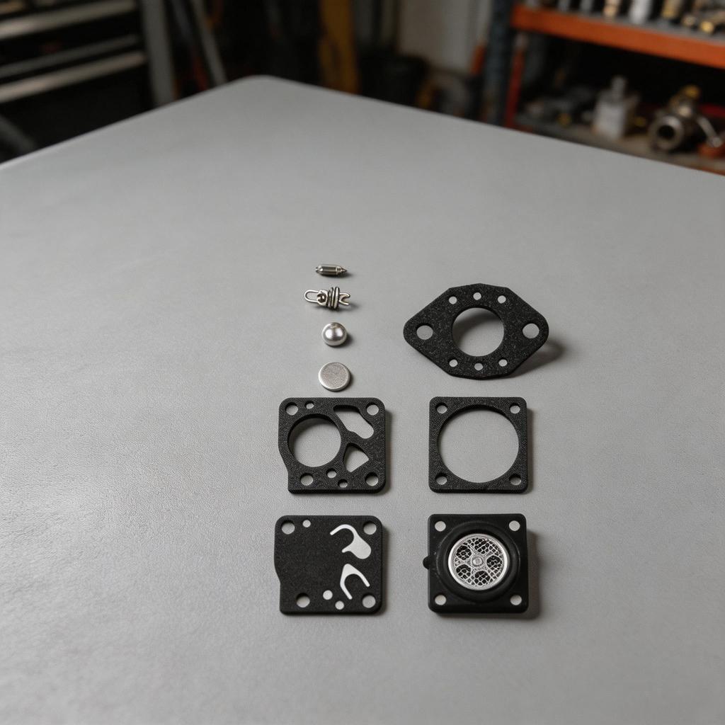 9-Piece Carburetor Diaphragm Kit for Tillotson HU1C HU37B HU37C HU38A HU40C HU40D HU42A HU51A HU51B HU52A HU52C HU53A HU54E