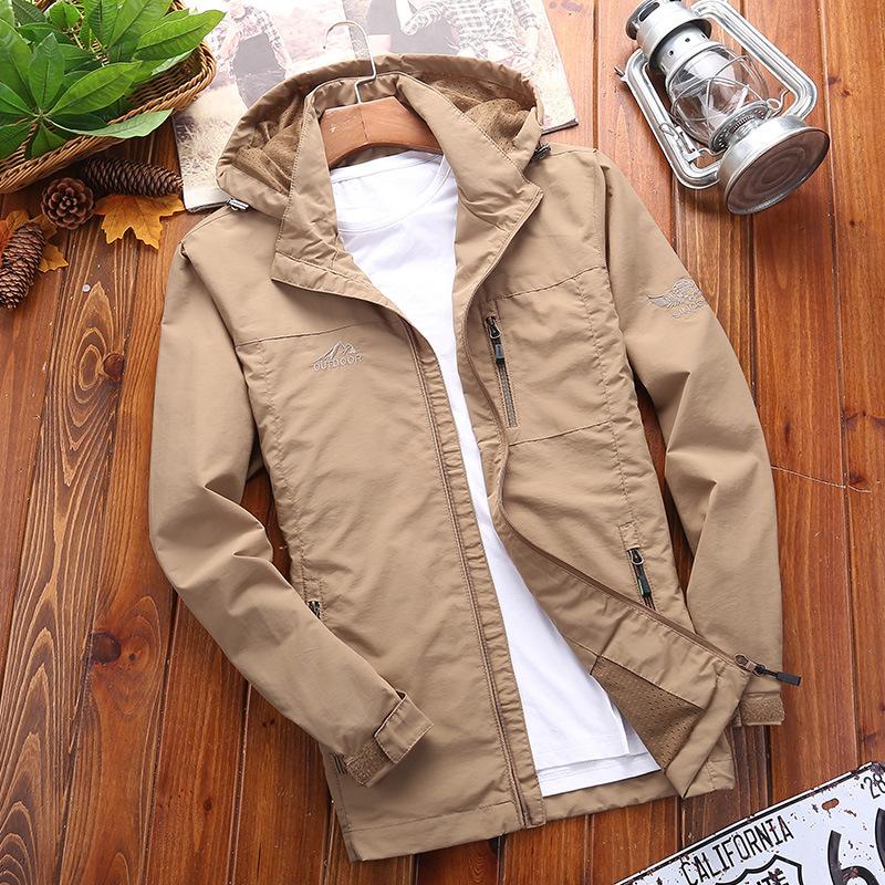 Осенний тонкий тренчкот Trend Outdoor Водонепроницаемый быстросохнущий мужской пиджак — фото 6