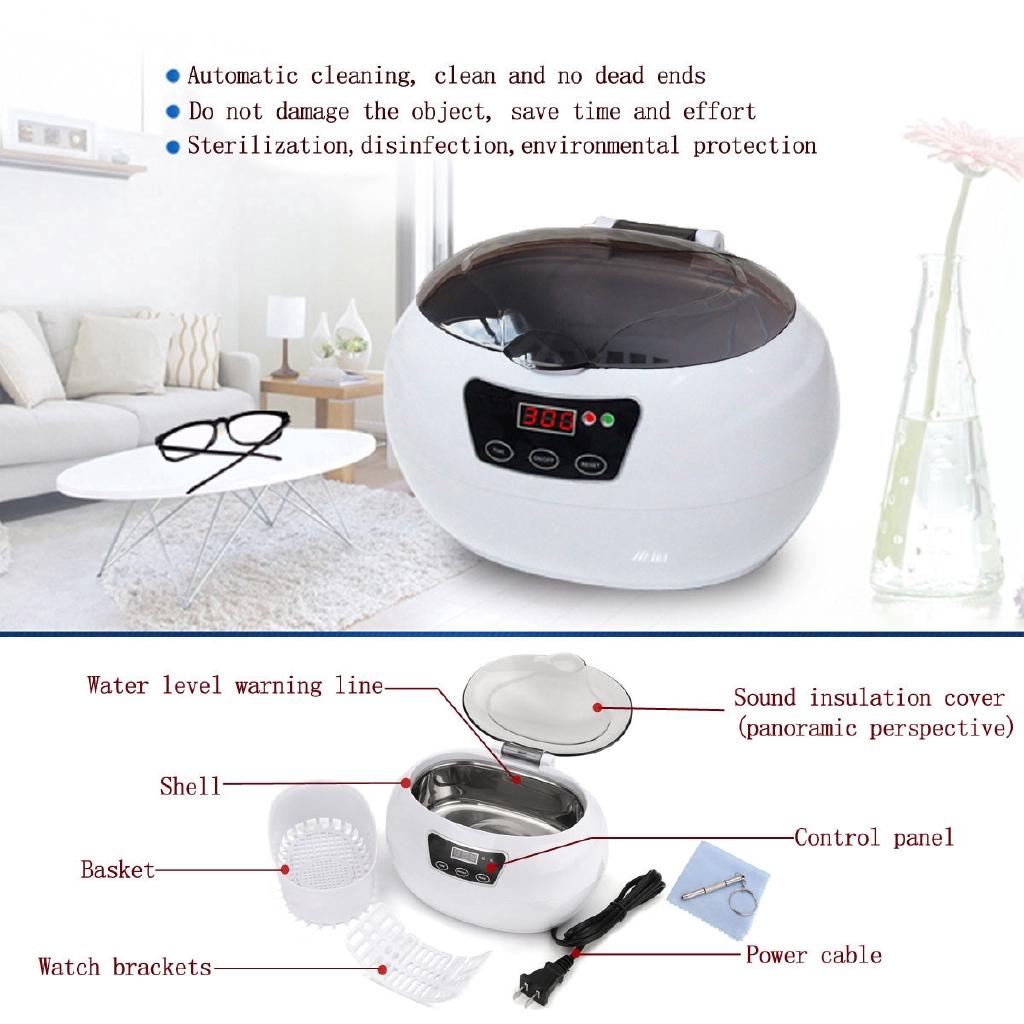 35W Charminer 600ML Professional Jewelry Cleaner Washer Machine for Cleaning Eyeglasses New