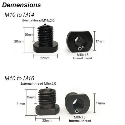 Angle Grinder Adapter M10 M14 M16 Thread Attachment Grinde Spindle Arbor Conversion Female To Male Connector Rod Power Tool 202