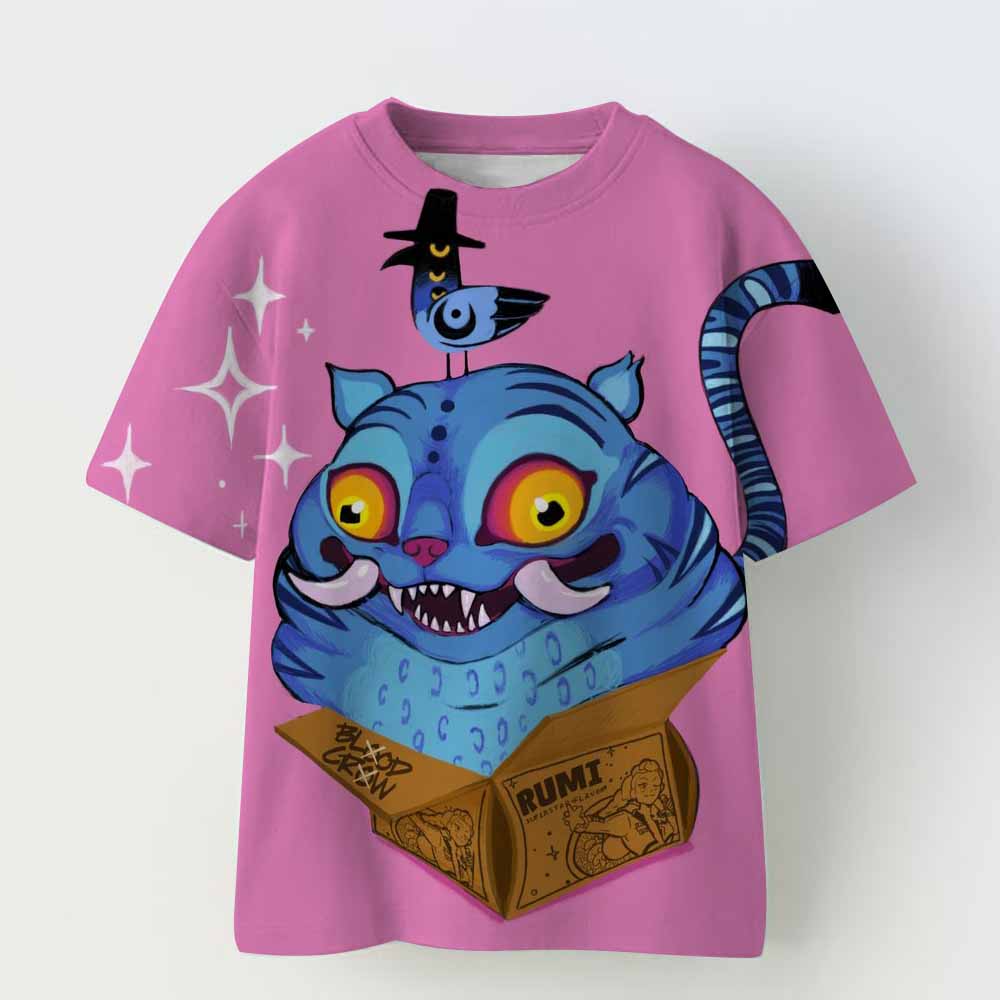 I Kpop Kpop Demonenjagers Grafisch T-shirt voor Kinderen in Zachte Stof 160cm