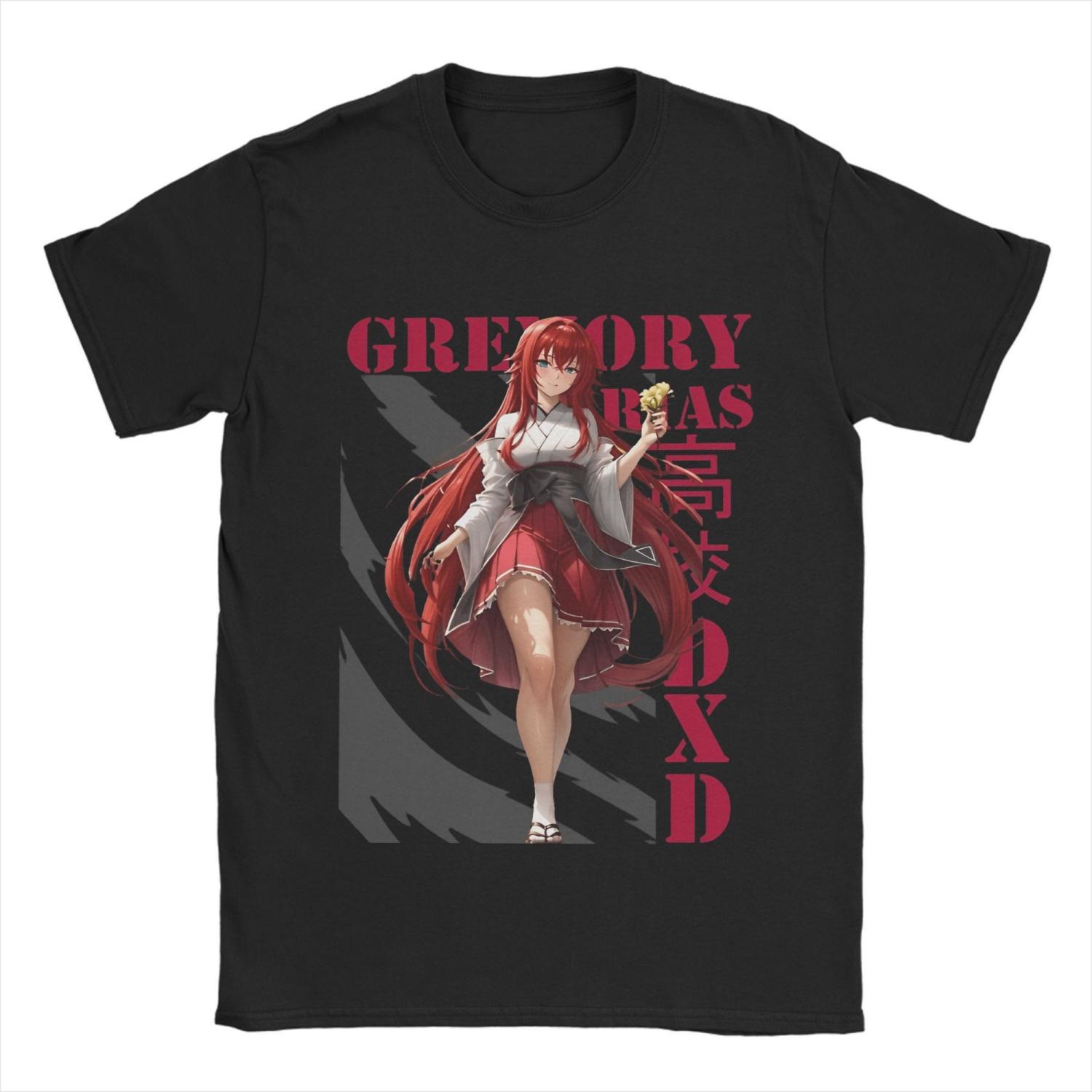 

Футболки Rias Gremory DxD Мужские 100% Хлопок Винтажная Футболка Круглый Вырез Футболка Короткий Рукав Одежда Оригинал S чёрный