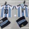 -Argentinien Heimtrikotnummer (korrekte Version) Nationalmannschaft Fußballtrikot Kinder-Trikot Trikot Yard-