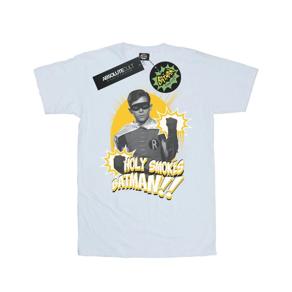 DC Comics Womens/Ladies Batman TV Series Robin Holy s Cotton Boyfriend T-Shirt