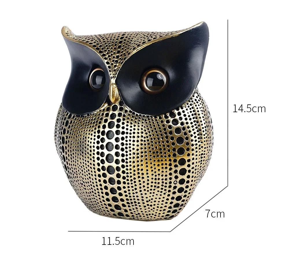 Nordic Owl Statues Home Decoration Accessories Resin Animal Sculptures Decorative Bird Ornaments for Living Room TV Cabinet