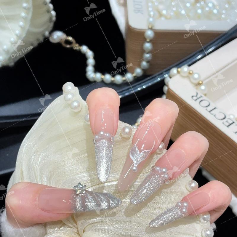 

K2029 High-End Fishtail White-Enhancing Handmade Wearable Nails S (Thin Dog 4.0)