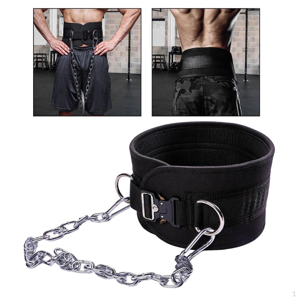 For Weightlifting Dip Belt Dipping With Chain Buckles Weight Lifting Belt