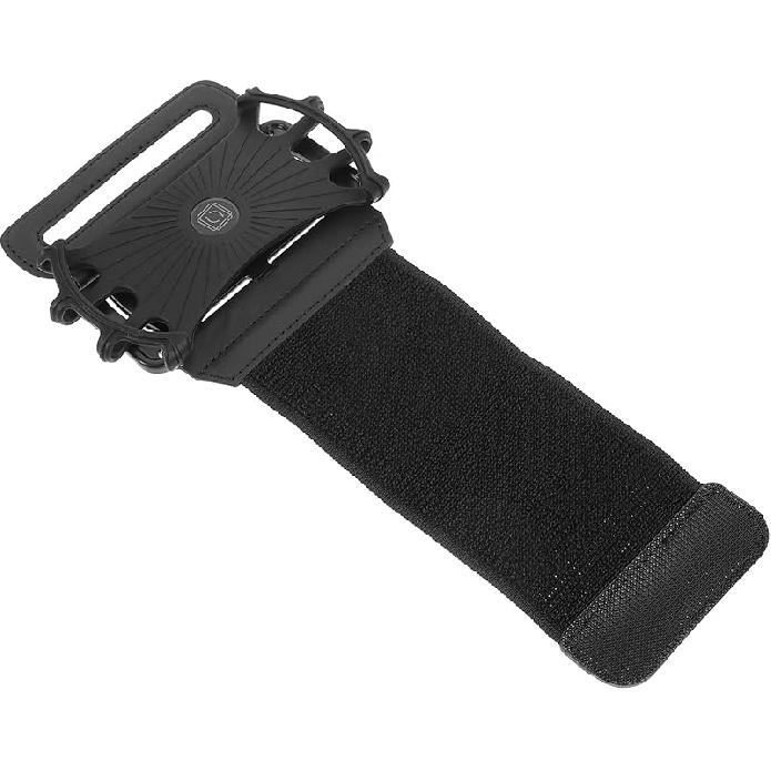 HOMSFOU Abnehmbare 360° drehbare Armband-Handyhalterung für Outdoor-Sportarten - Silikon-PU-Armband zum Laufen, Radfahren, Wandern und Navigieren