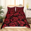Red Love Heart Duvet Cover Set Romantic Theme Comforter Cover Valentine's Day Gift King Queen Double Twin Size With Pillowcase