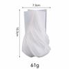 New Silicone Scented Candle Mold Craft Making Abstract Art Taper Candle Mould Swirl Design Plaster Resin Mold Home Decor